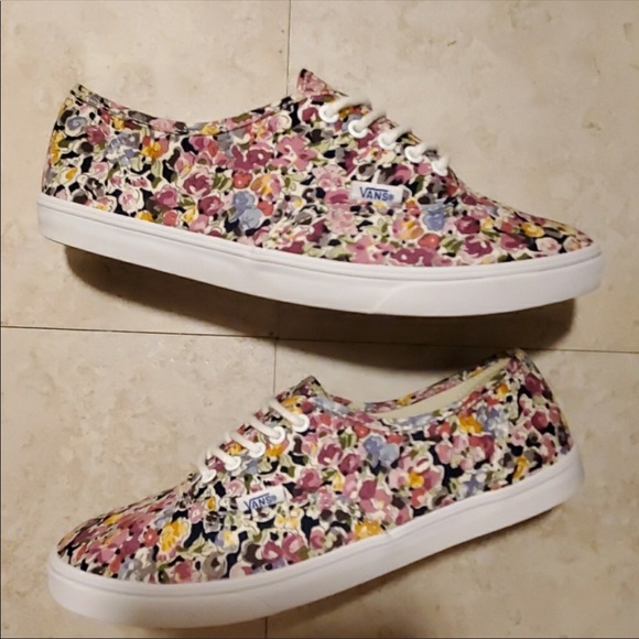 vans shoes floral pattern